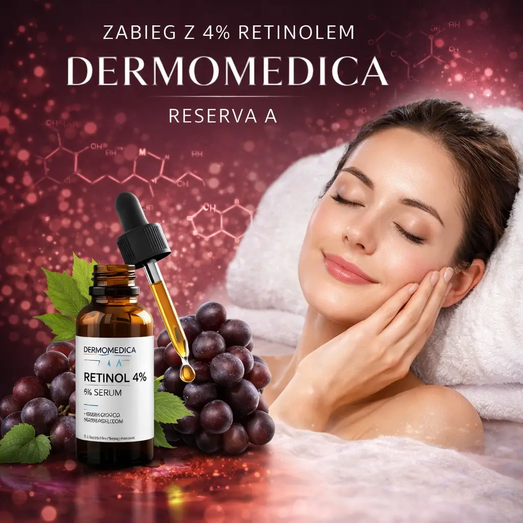 Zabieg Dermomedica Retinol C-Infusion Mask wykonywany w gabinecie Morze Piękna Świnoujście